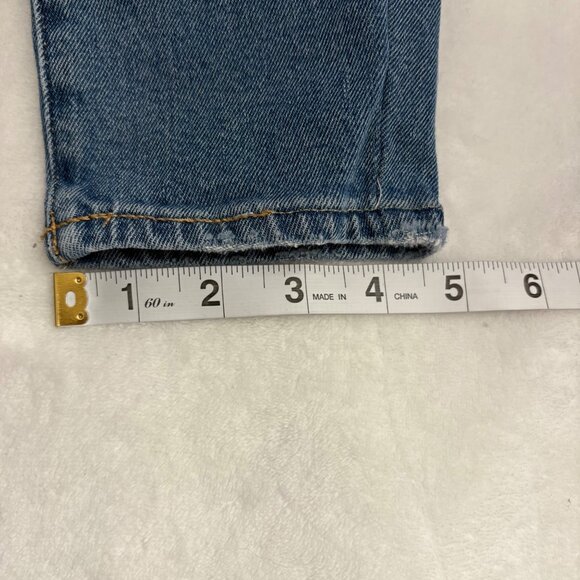 Mens Povrich Patchwork Distressed Skinny Jeans W/Plaid & Leopard Details Size 32 - Picture 10 of 11